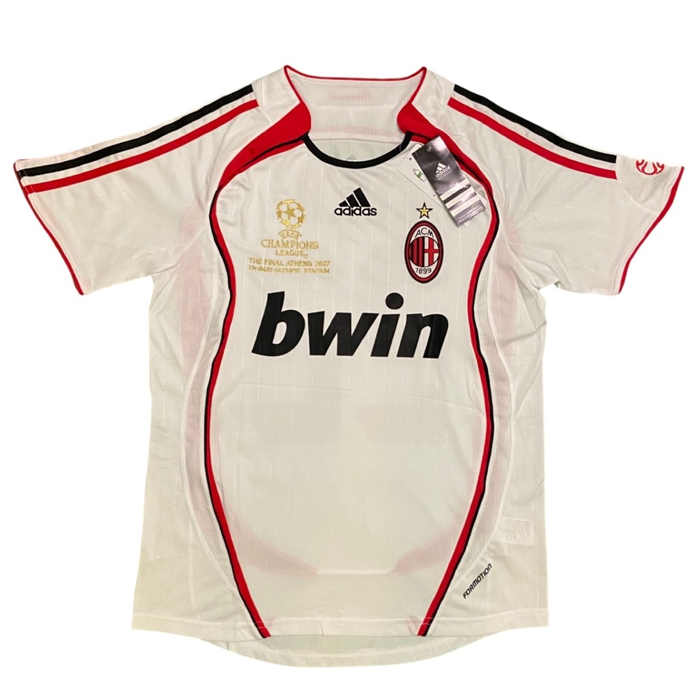 AC Milan 2007 Kaka #22 Soccer Jersey Final Athens Size M-L